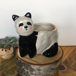 Anthropologie Panda Planter gail CC collab NWT